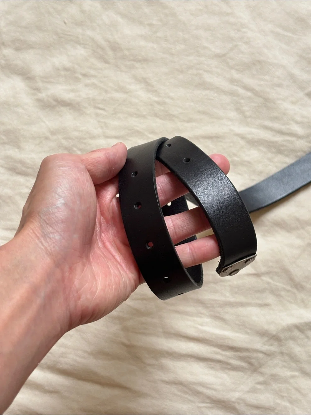 G-Star Raw Black Leather Western Belt Size 34